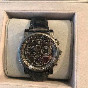 Michele Sport Sail Chrono Black Diamond Watch